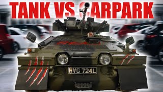 Will my TANK fit in a MULTI-STORY CARPARK?! (GONE WRONG!!!) - Eddie Hall