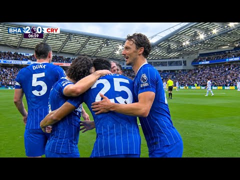 Diego Gómez GOAL! 😱 GOAL OF THE SEASON?! HALF-WAY LINE STUNNER vs Crystal-Palace Brighton 2-0 Palace