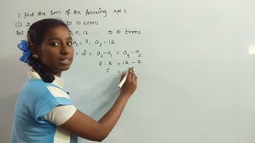 Progressions / 6.3 sum no.1 (i and ii)