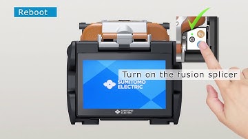 Firmware update instruction of fusion splicer