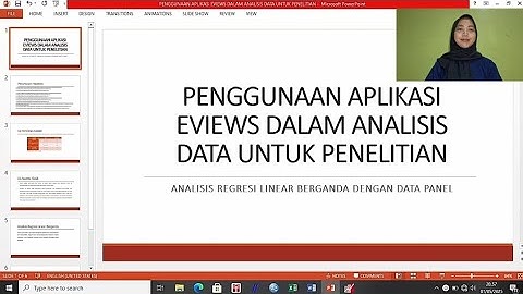 TUTORIAL ANALISIS REGRESI DATA PANEL MENGGUNAKAN EVIEWS 13