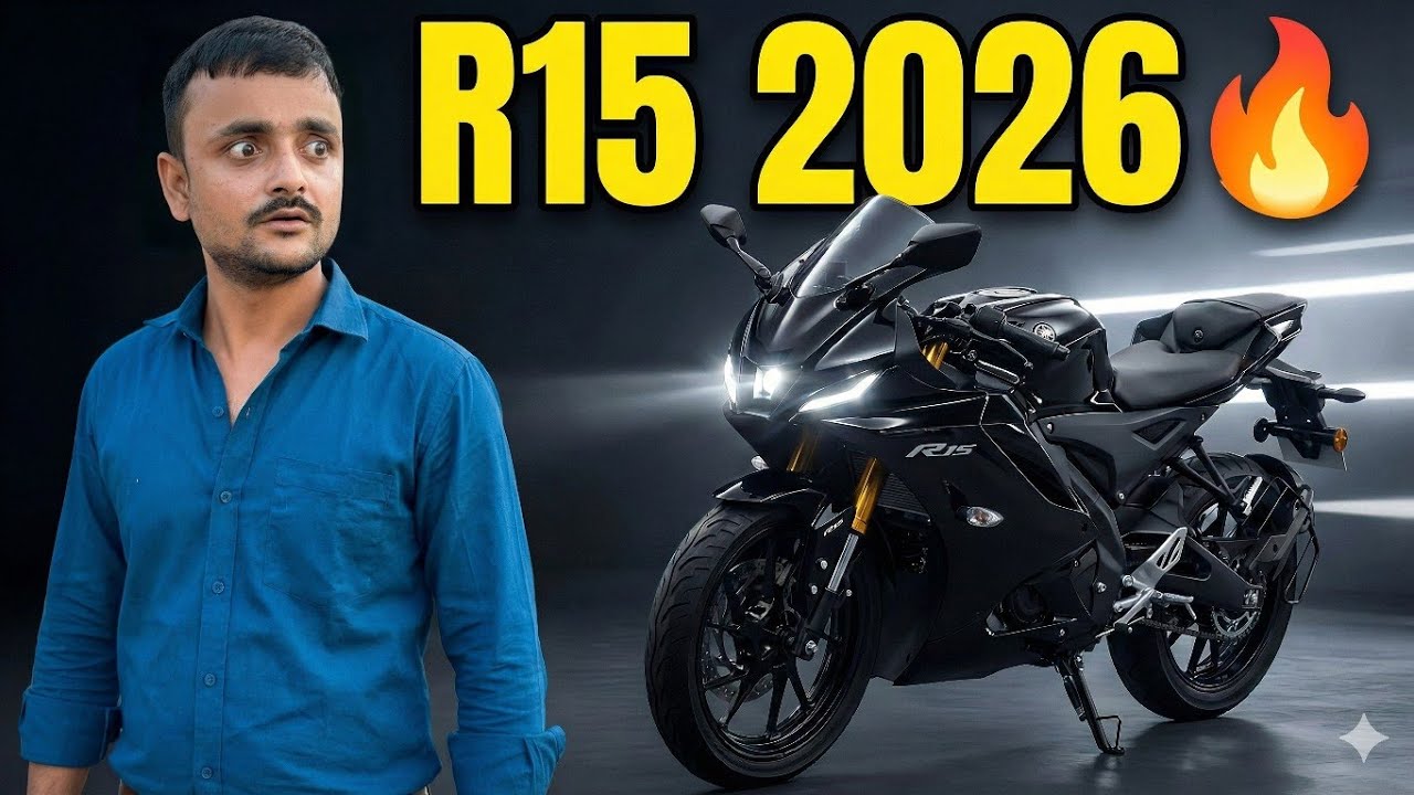 2026 Yamaha R15 V4 New Black Colour 🔥 Full Review | Price, Mileage ...
