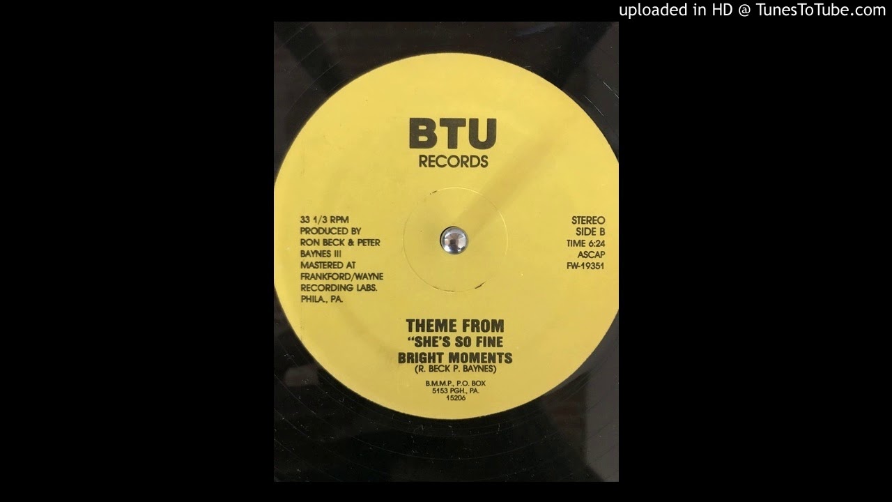 Bright Moments / She's So Fine 12インチ Bright Moments - She's So Fine / Theme From 