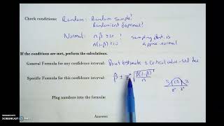 Stats 7.3 (II) - 4 Step Process for Confidence Interval for Proportion
