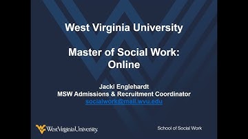 WVU Online Master of Social Work (MSW) Program Overview