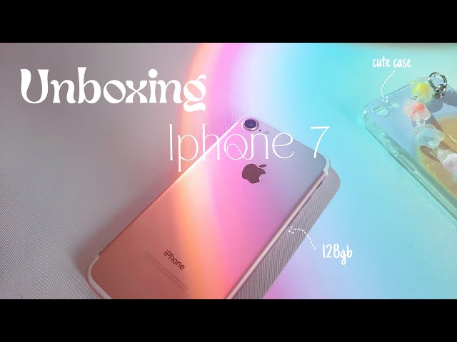 iPhone 7 aesthetic unboxing in late 2022 🤍| setup & camera test | Jan