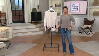 Barefoot Dreams CozyChic Ultra Lite Tie Front Top on QVC screenshot 5