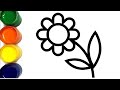 [collection] How to draw flowers Very Easy Step by Step | Сурет салу Гүлдер | Gulr rasm chizish