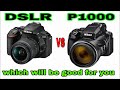 Nikon P1000 vs DSLR Camera comparison
