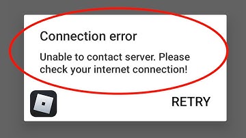 Fix Roblox Connection error Unable to contact server Please check your internet connection Problem