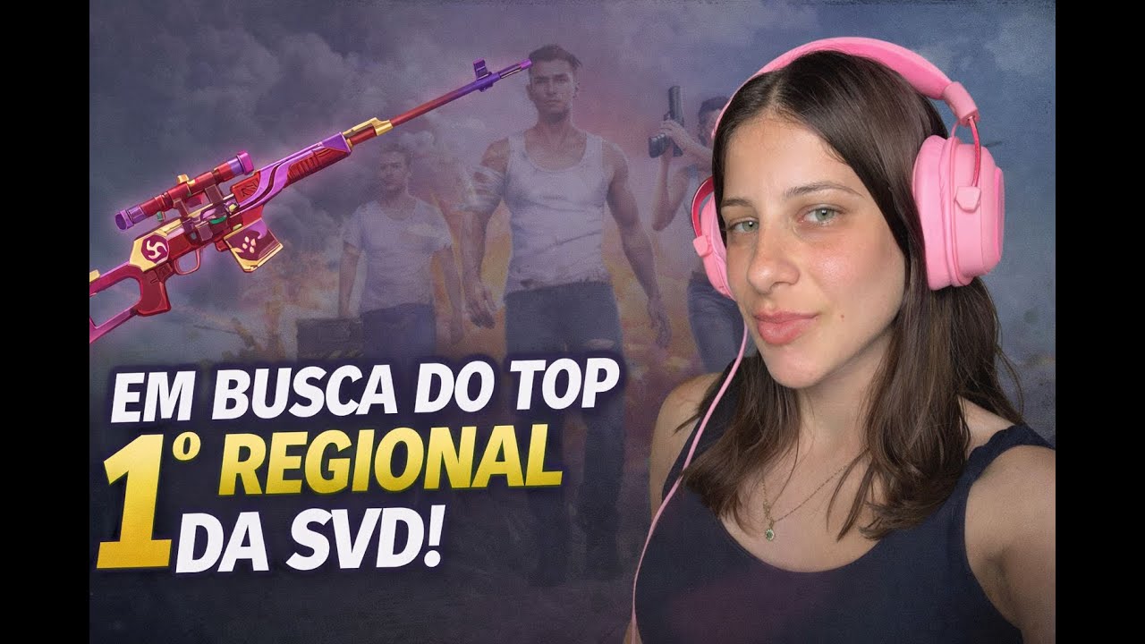 EM BUSCA DO TOP 1° SVD!! FREE FIRE AO VIVO!