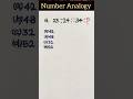 Day -133 REASONING //MISSING NUMBER //NUMBER ANALOGY //TRENDING #shorts