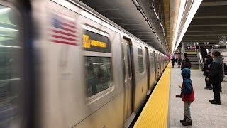 NYC Subway HD 60fps: Kawasaki R160B Siemens Q Train Departs 72nd Street - Second Avenue (1/2/17)