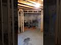 Basement Bedroom completely framed!! #basement #howto #diy #ytshorts #diyshorts #framing