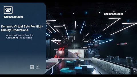 Talkshow GH7IU | Unreal Engine Corporate Virtual Set | Integrated With Aximmetry