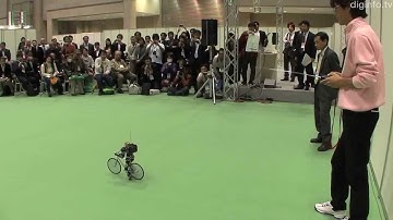ScienceTech2050:  Amazing Bike Riding Robot! Can Cycle, Balance, Steer, and Correct Itself