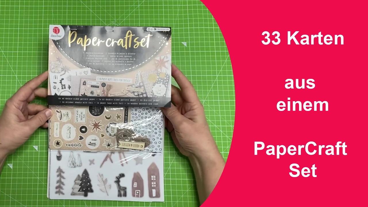33 Karten aus einem Papercraft Set vom ACTION | Use up your Stash ...