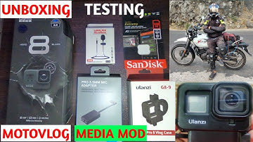 GoPro Hero 8 | Unboxing | Testing | Media Mod | Moto Vlog | Helmate Setup | New Ride Announcement