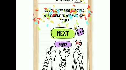 brain test level 246 how can this be correct.