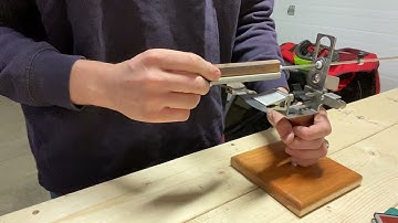 Sharpening on a KME Using the Stone Thickness Compensator (Spyderco PM2 S35VN)