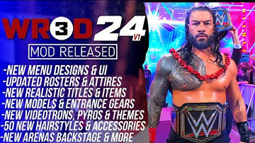 WR3D 2K24 RELEASED MOD REAL COMMUNITY MOD FIRST TIME EVER WR3D NEW MOD BY @FederationOnline333