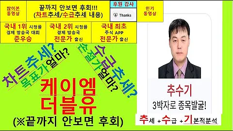 케이엠더블유(032500) 추수기(추수) 전문가 종목분석및 향후주가전망