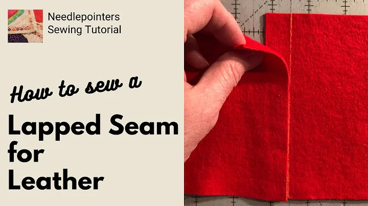 How to sew a Lapped Seam for Leather, Fleece, Felt or Suede