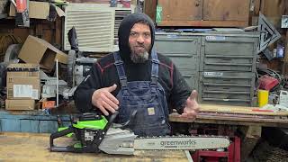 This One Change Makes The Ocs500 So Much Better... 4 Hp Greenworks Commercial Battery Chainsaw