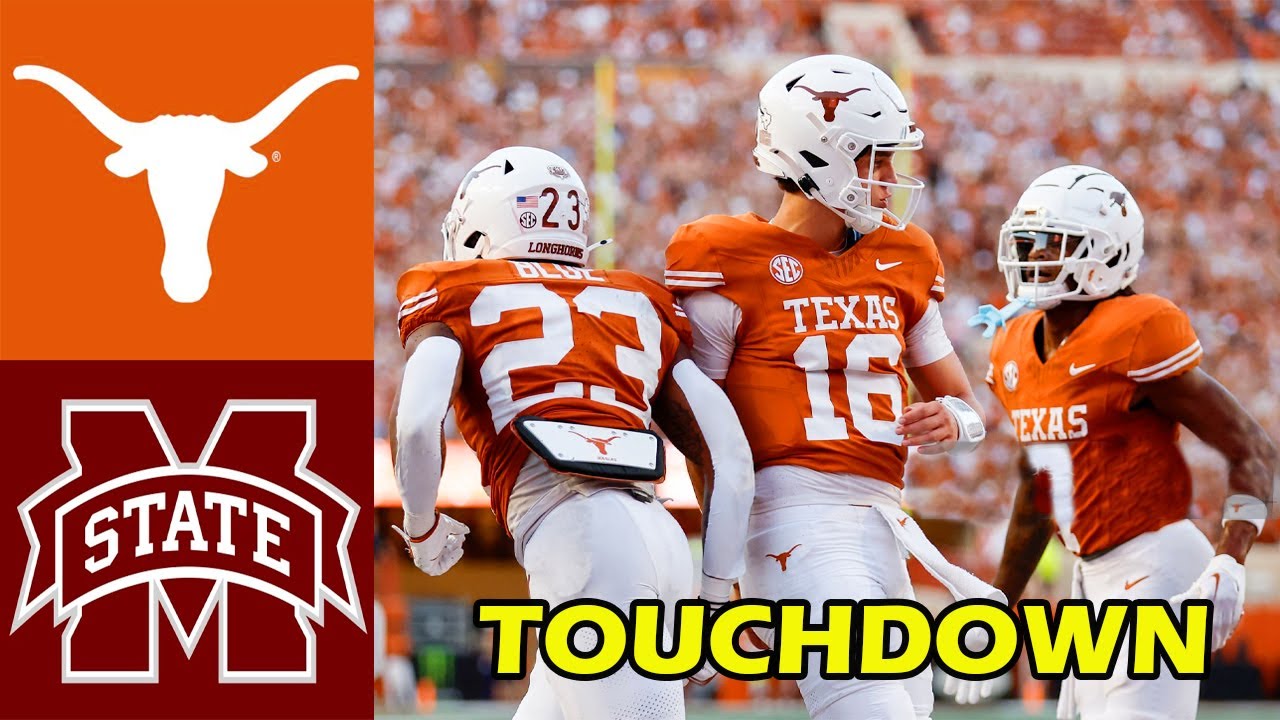 Texas vs Mississippi State Game Highlights | NCAAF College Football ...