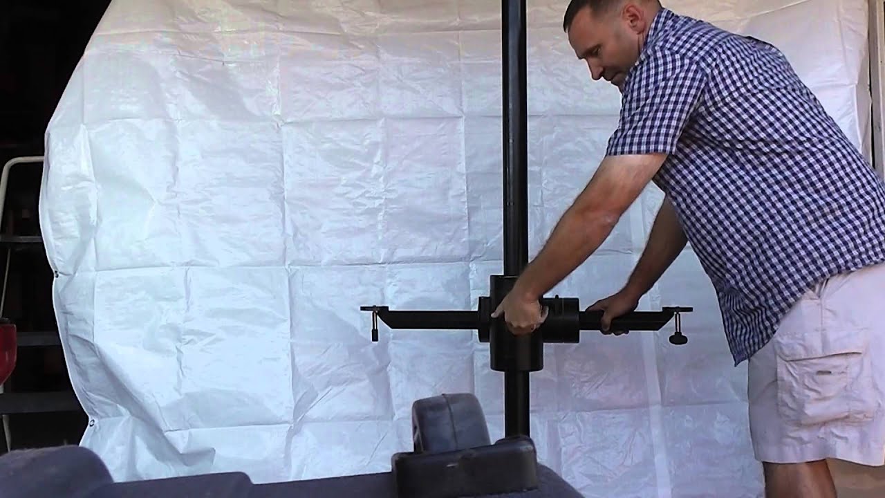 auctioned FOBA Tripod Rolling Wheeled Camera Stand - YouTube