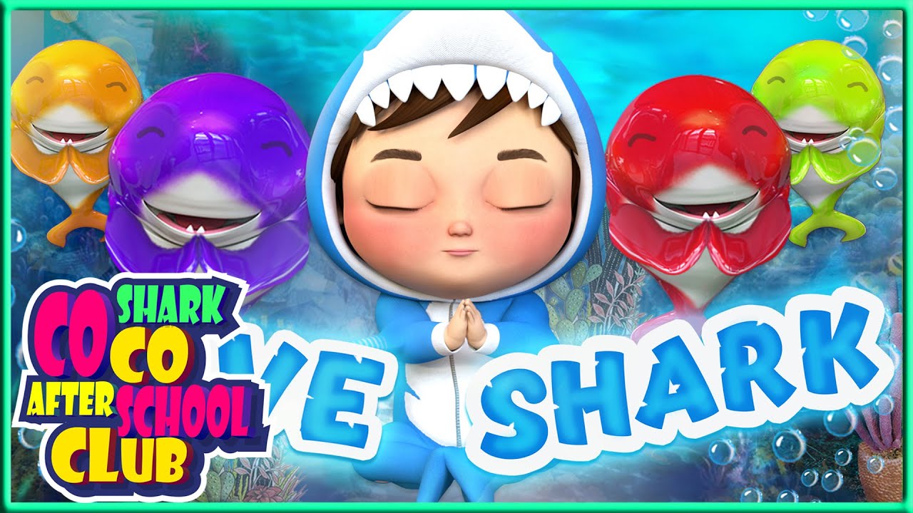 Five Little Sharks 🦈😃 & More favorite songs for children | Coco Shark After School Club 