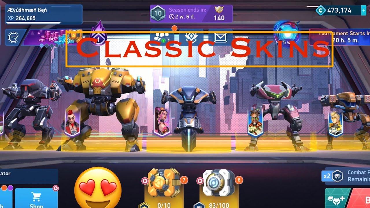 Playing Control Points in Classic Skins 😍|| Nostalgic Warning 👌| Mech Arena