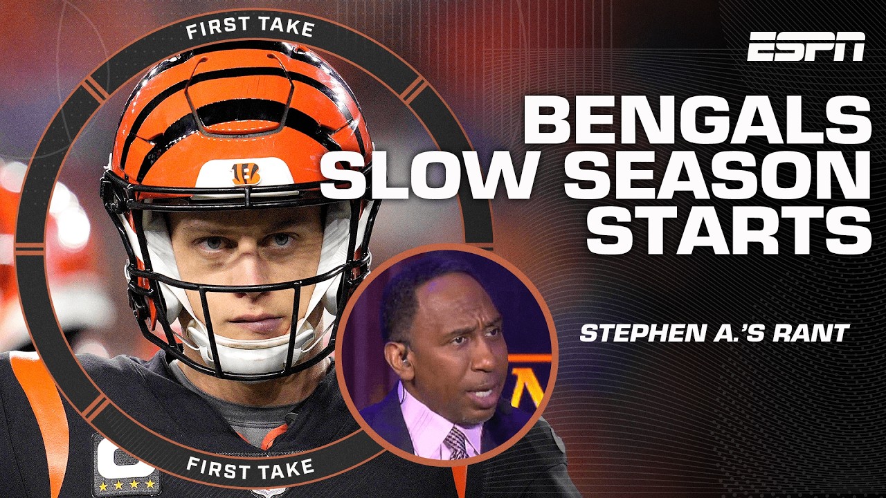 ⁣Stephen A. calls for Bengals to END slow season starts 🗣️ 'Start effective & efficient'