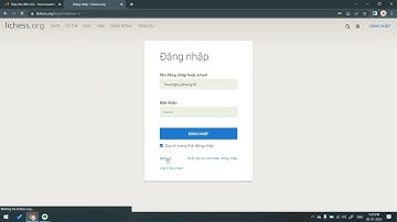 Cách tạo tài khoản lichess.org