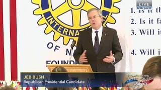 Famous Jeb Bush Kicked Off Stage At Rotary Luncheon Wealth