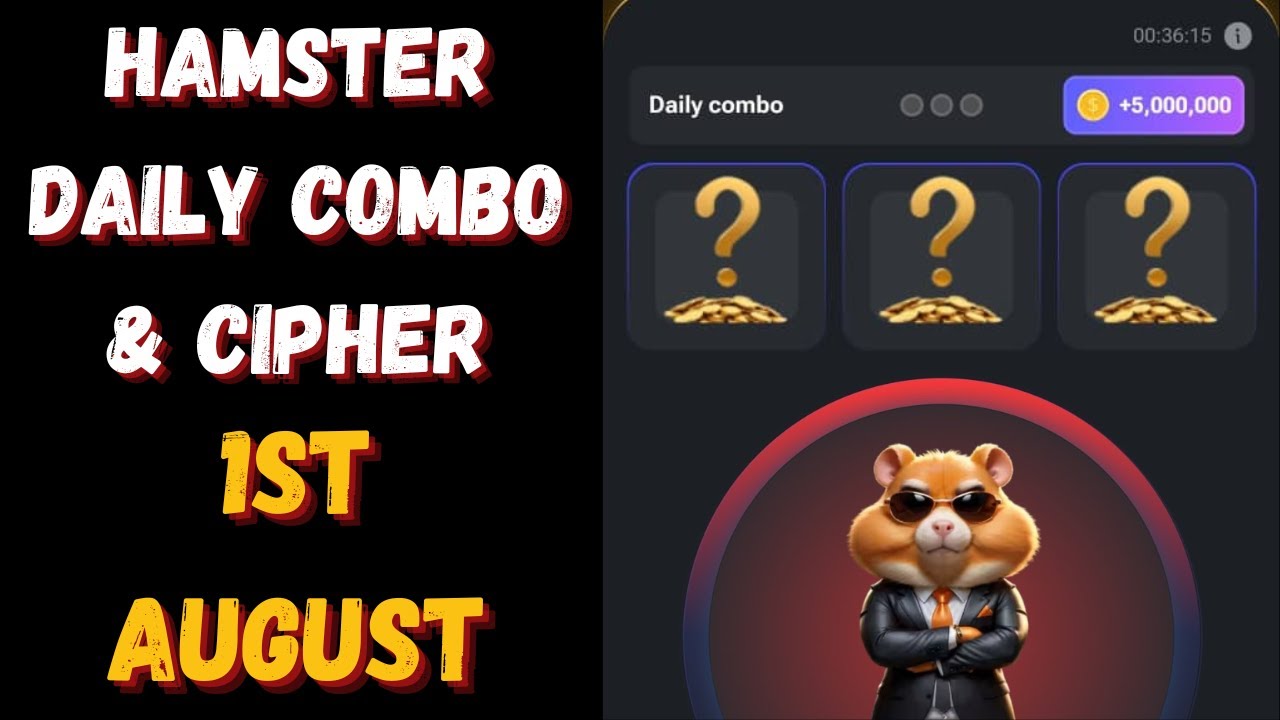 1 August Hamster Kombat Daily Cipher Code TodayA - YouTube