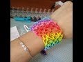  tuto  bracelet lastique manchette rainbow