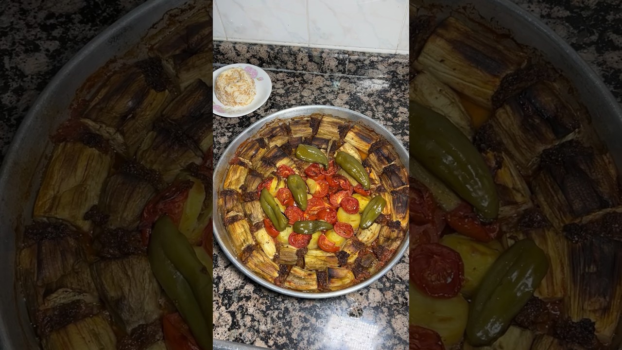 Kabuksuz tepside patlıcan kebabı tarifi #tarif #yemek #yemekodası