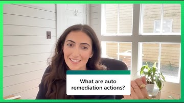What are auto remediation actions?