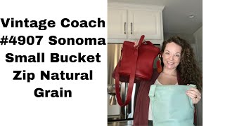 Vintage Sonoma Small Bucket Zip Bag