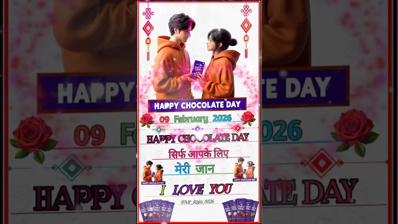 Happy Chocolate Day 2026 🍫❤️ | Sirf Aapke Liye Meri Jaan | Romantic Love Status