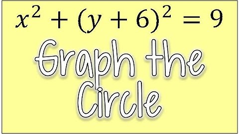 How to Graph a Circle Example Where X Squared is Alone
