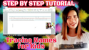 HOW TO MAKE TRACING LETTERS IN MICROSOFT WORD | STEP BY STEP TUTORIAL | CHAICHINNZZ MEDIA | TAGALOG
