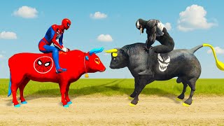 الرجل العنكبوت انقاذ باتمان Spider-Man Rescue batman vs iron man vs venom funny Game GTA 5 superhero