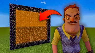 How to Make A Portal To The Hello Neighbour Dimension in Minecraft
