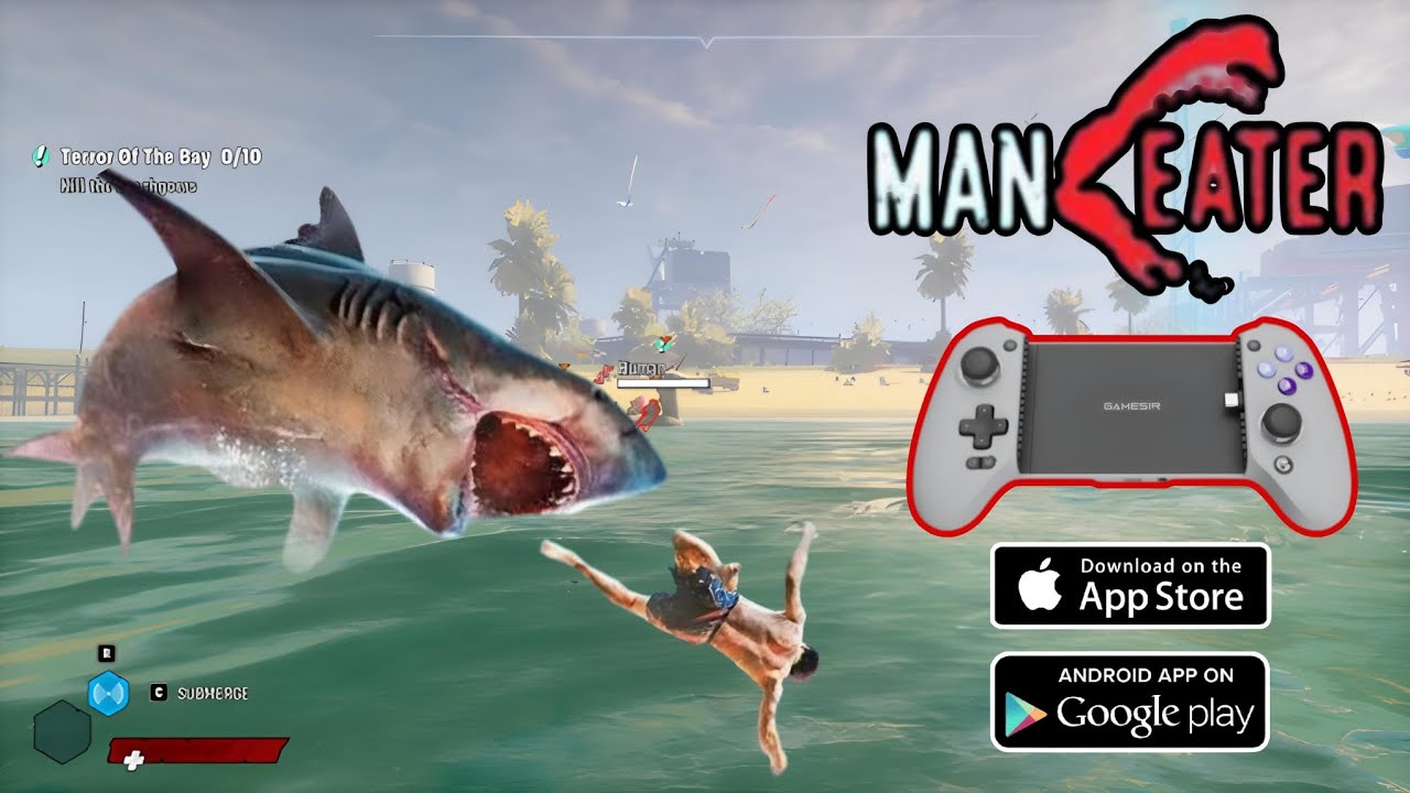 ManEater Mobile Controller Supported Gameplay Walkthrough (iOS, Android) #GamesirG8