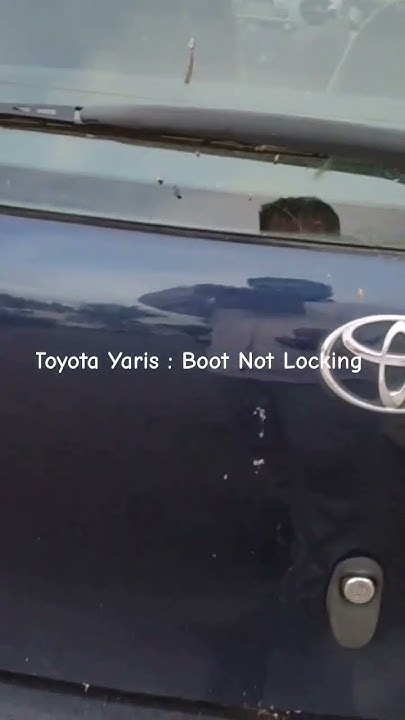 toyota-yaris-boot-not-locking-problem-solved-diy-car-toyota-lock