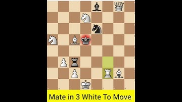 Solved Chess Puzzle-398. Find Checkmate in 3 Moves For White #chess #chesscom #checkmateinthree