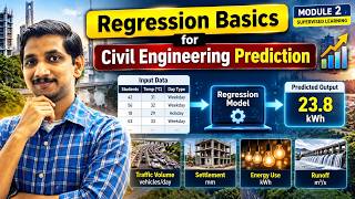 Regression Basics for Civil Engineers | Machine Learning Prediction | Module 2 Part 3