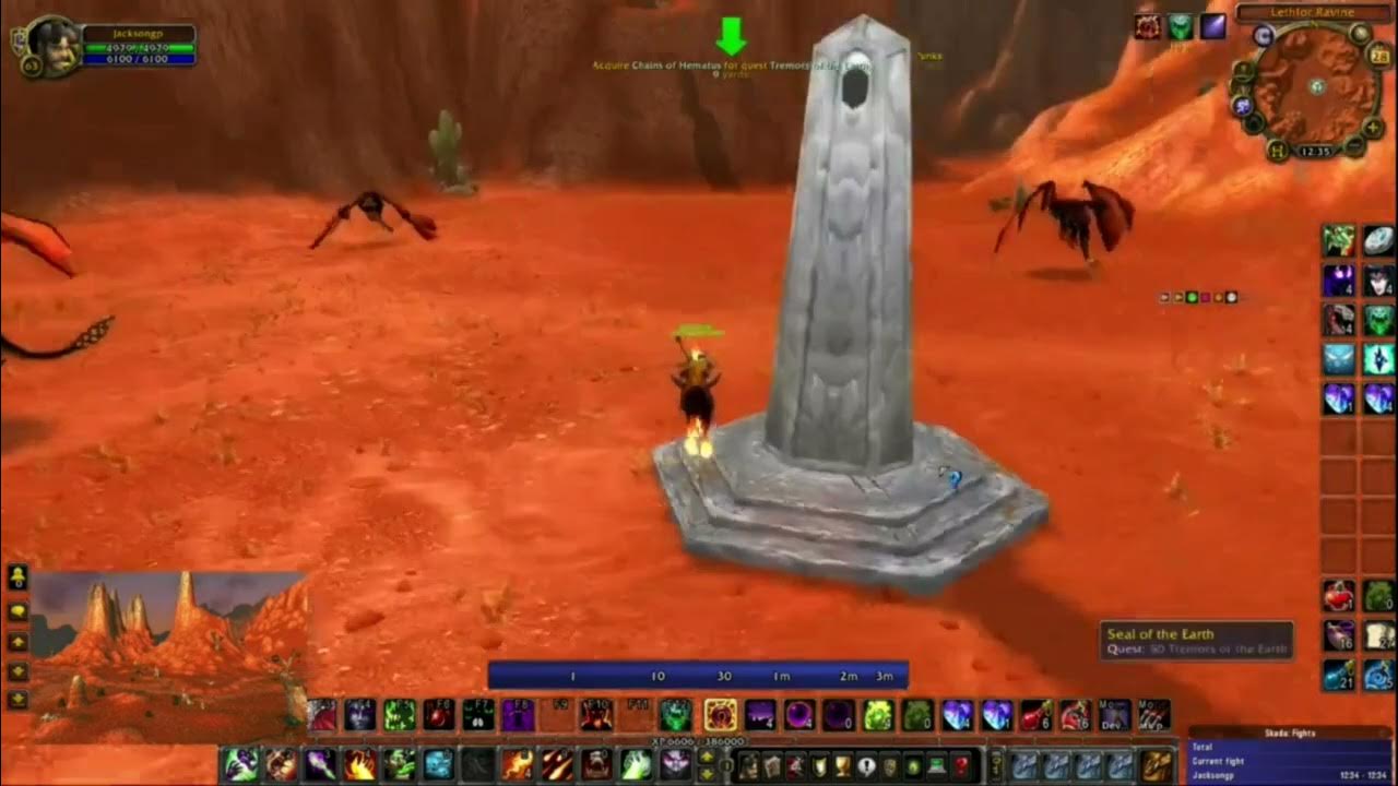 Tremors of the Earth wow quest YouTube